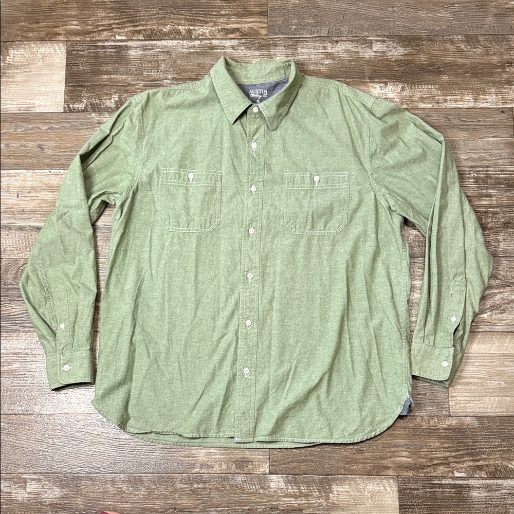 Austin Clothing Co. Men’s Size XL Green Button Down Shirt